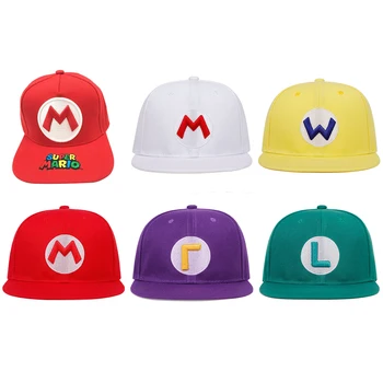 Super Mario Animatsiooni Mäng Perifeerne Mänguasjad Mario Luigi Wario Jõudis Cap Puuvillane Müts Anime Mudeli Kogumine