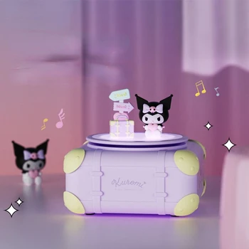 Sanrio Kawaii Kuromi Cinnamoroll cartoon animatsioon on öö, valgus kõlar 3D nukk kaasaskantavad ruumi atmosfäär, valgus, heli-kaunistused