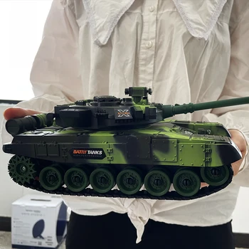 1/30 33Cm Rc Tank 2.4 G 7Ch puldiga Roomik Elektrilised Sõjalise Lahingu Tank Mänguasi Lastele Armee Roheline Tank Sõda Kingitus Lapsele