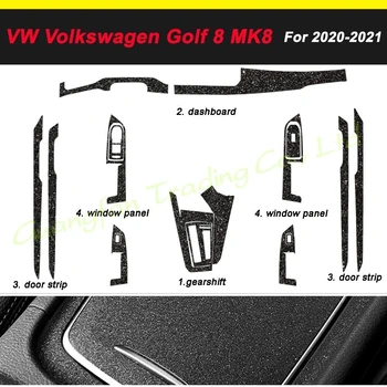 Näiteks Volkswagen VW-Golf 8 MK8 2020-21 Auto Interjöör Center Panel Tume Flash Tähed Punkti Diamond Shine Värvi Muuta Kleebised Kleebised
