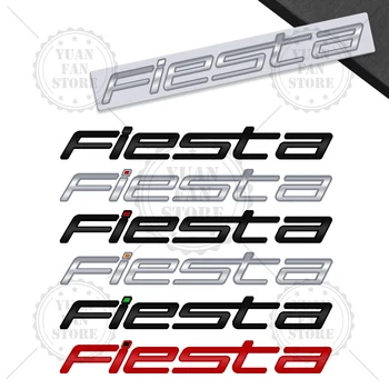 1TK Metallist Täht Ford Fiesta 3D Logo Auto Tagumine Pagasiruumi, Kleebised Kiri Pääsme Auto Tarvikud Disain