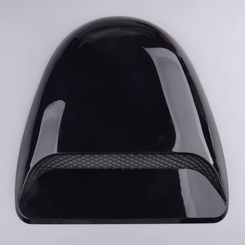 Universaalne Auto Õhu Voolu Tarbimist Kapuuts Kühvel Vent Kapoti Dekoratiivne Kate Läikiv Must Plastik