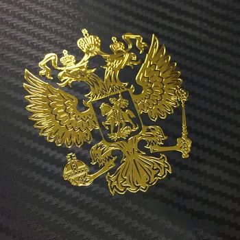 Venemaa vapp Kleebis Nikkel Auto Kleebised Kleebised vene Föderatsiooni Eagle Emblem Car Styling, Auto Tarvikud