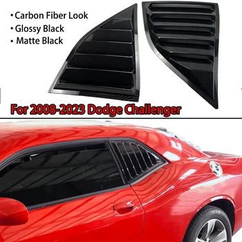 Aastateks 2008-2023 Dodge Challenger Auto Külje Akna Louvers Kühvel Kate Vent Katiku Matt Must Läikiv Must Süsinikkiust Vaadata